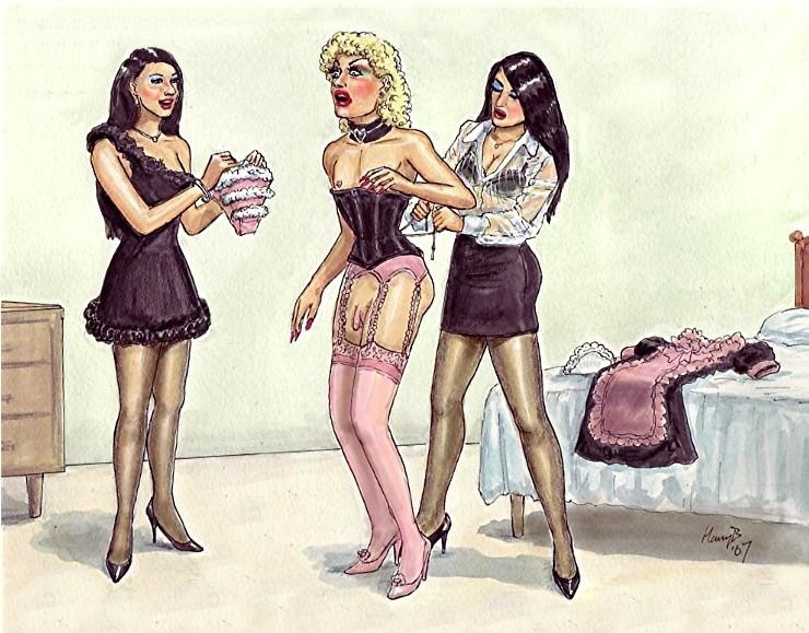 Femdom art sissy