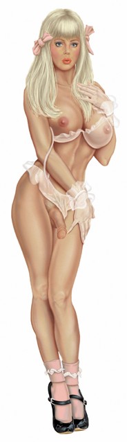 Shemale Lingerie Drawings - Shemale Lingerie Art | My XXX Hot Girl