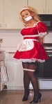 shemale sissy maid in tape gag