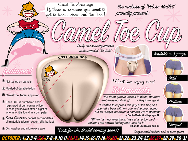 fake ad for camel toe cup