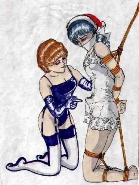 sissy bondage drawings.