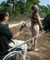 Jasmine’s Tgirl Whore Ponygirl hitched to a cart