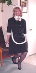 picture of sissy English maid curtsey