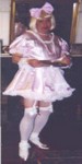 sissy in pink little girl dress